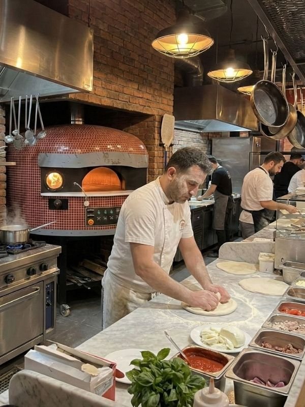 Hibrit Taş Pizza Fırını 80cm